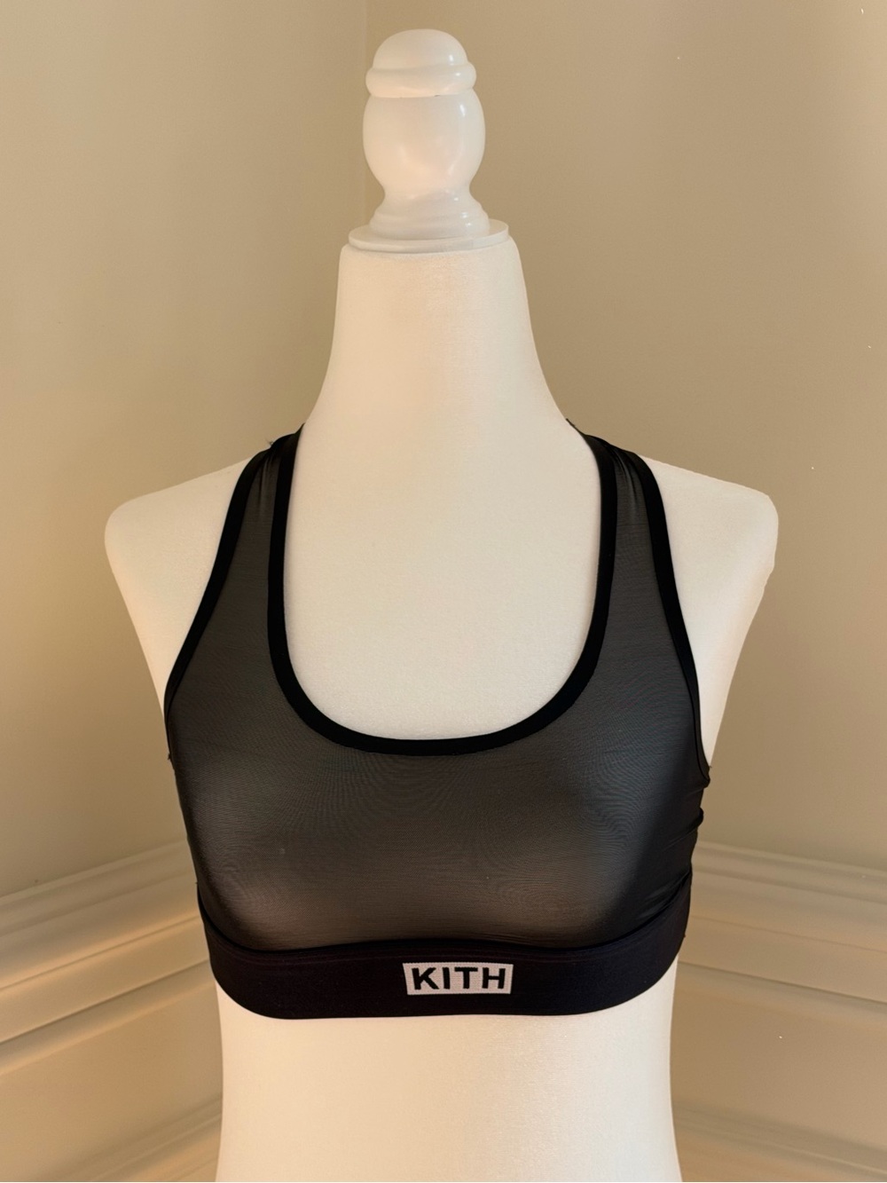 KITH x Calvin Klein Black Mesh Sports Bralette